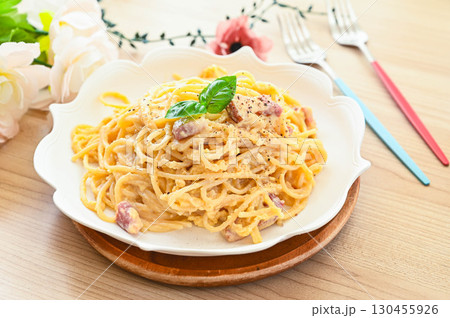 家庭料理　カルボナーラ 130455926