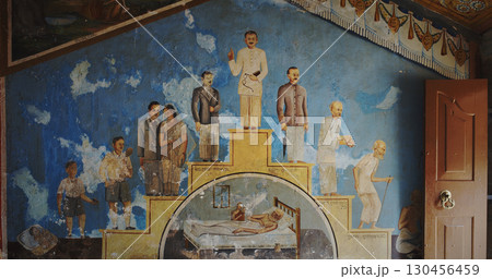 Colorful Historical Wall Art Depicting Humanity Colorful Historical Wall Art Depicting Humanity 130456459