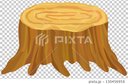 Stump illustration vector material 130456958