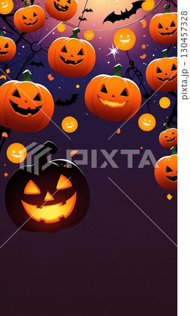 ハロウィン 背景（9:16）Halloween09 130457328