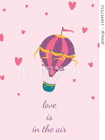 romantic card for valentines day 130457552