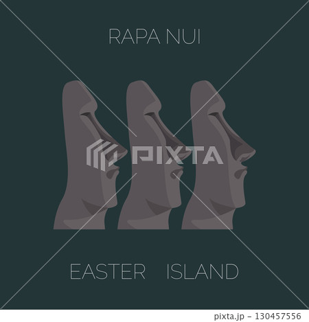 stone idols of easter island stone idols of easter island 130457556