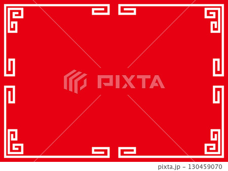 中華風フレーム背景 中華風フレーム背景 130459070