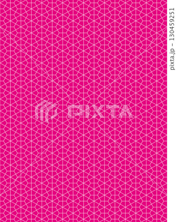 マゼンタ色の積石亀甲の背景 マゼンタ色の積石亀甲の背景 130459251