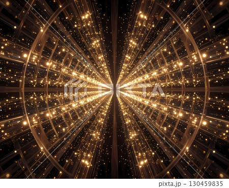 Majestic abstract futuristic background with glowing light tunnel. digital and virtual perspective of technology creates sense of infinite wonder and mystery inside space Majestic abstract futuristic background with glowing light tunnel. digital and virtual perspective of technology creates sense of infinite wonder and mystery inside space 130459835