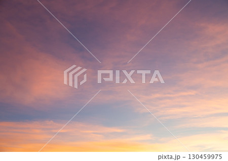 雨上がり後の夕焼け空 雨上がり後の夕焼け空 130459975