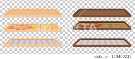 Food tray icon set | Simple and easy-to-use tray materials for restaurants Food tray icon set | Simple and easy-to-use tray materials for restaurants 130460235