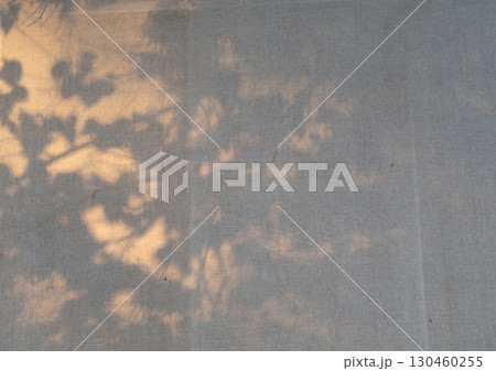 Wall with texture and shadows. Fabric background 130460255