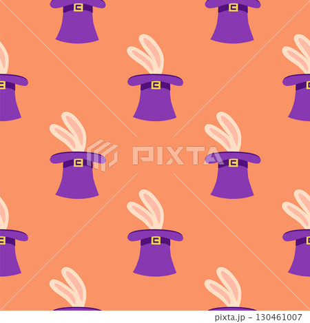 Seamless pattern with CIRCUS theme. Clowns, strongmen, lions, magic hat, hare in hat, holiday, balloons, tents. Circus characters. Cartoon flat style. Seamless pattern with CIRCUS theme. Clowns, strongmen, lions, magic hat, hare in hat, holiday, balloons, tents. Circus characters. Cartoon flat style. 130461007