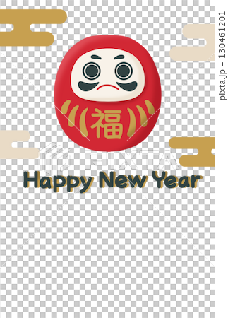 達摩新年賀卡 新年賀卡模板 達摩新年賀卡 新年賀卡模板 130461201