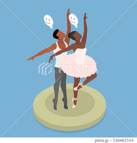 3D Isometric Flat Vector Illustration of Academic Choreography, A Dance Of Grace And Elegance 3D Isometric Flat Vector Illustration of Academic Choreography, A Dance Of Grace And Elegance 130461554