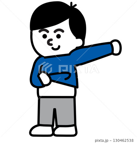 着替え｜生活動作カード・視覚支援アイコン(Change of clothes) 130462538