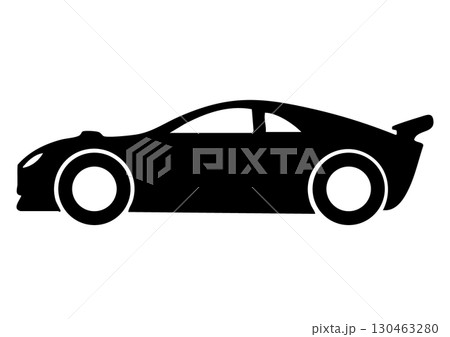 スポーツカーの透過シルエット 130463280