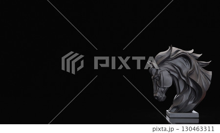 The Black House Bust for Business concept 3d Rendering. The Black House Bust for Business concept 3d Rendering. 130463311