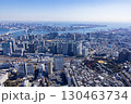 品川と湾岸・都市風景・Aerial view 130463734