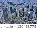 　麻布台高層ビル群と都市風景・Aerial view 130463775