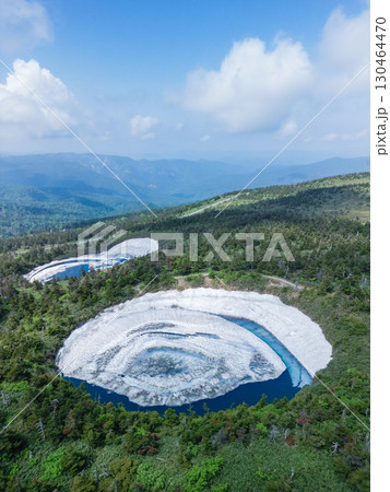 空撮「岩手県・秋田県」八幡平のドラゴンアイの風景 空撮「岩手県・秋田県」八幡平のドラゴンアイの風景 130464470
