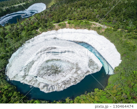 空撮「岩手県・秋田県」八幡平のドラゴンアイの風景 空撮「岩手県・秋田県」八幡平のドラゴンアイの風景 130464474