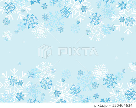 雪の結晶背景_ベクターイラスト 雪の結晶背景_ベクターイラスト 130464634