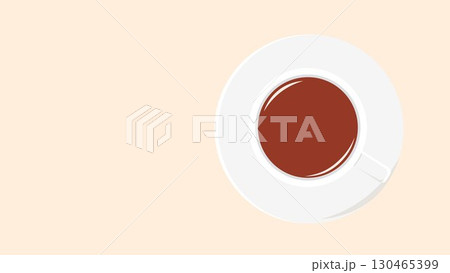ティーカップ皿の俯瞰イラスト 紅茶色 赤茶 円フレーム枠シンプル 余白 ベクターpng透明 ティーカップ皿の俯瞰イラスト 紅茶色 赤茶 円フレーム枠シンプル 余白 ベクターpng透明 130465399