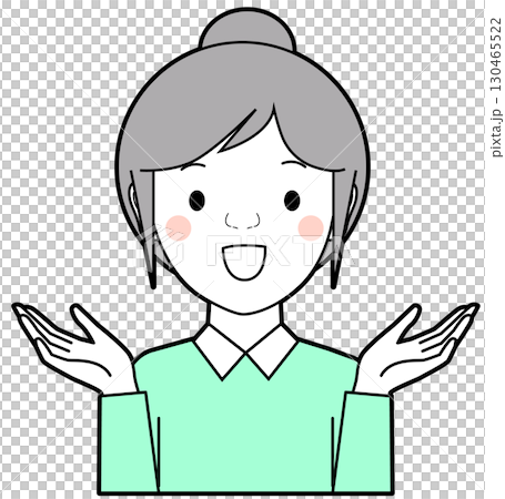 両手を広げる女性 130465522