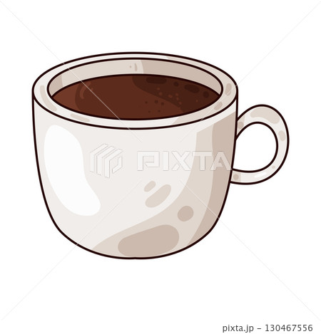 illustration of coffee cup illustration of coffee cup 130467556
