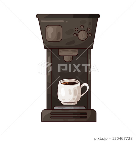 illustration of coffee machine illustration of coffee machine 130467728