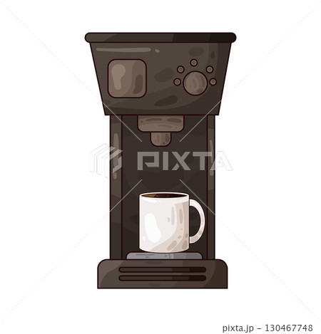 illustration of coffee machine illustration of coffee machine 130467748