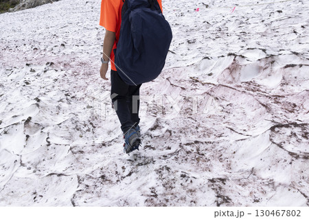 猿倉から白馬岳への大雪渓ルート 猿倉から白馬岳への大雪渓ルート 130467802