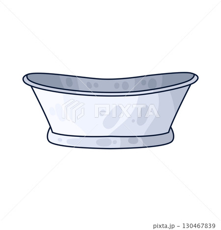illustration of bathtub 130467839