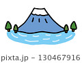 湖と富士山 130467916