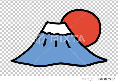 日の丸　富士山 130467917