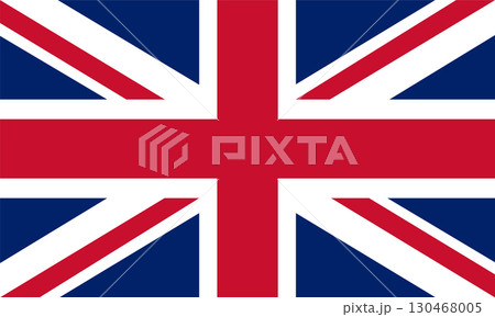 The national flag of the United Kingdom. British national symbol illustration. 130468005
