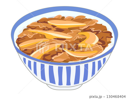 牛丼のイラスト 牛丼のイラスト 130468404