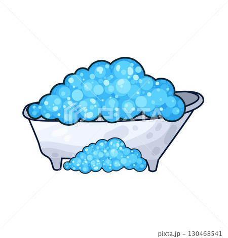 illustration of bubble bath 130468541
