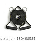 Suspension training straps with handles and metal rings 130468585