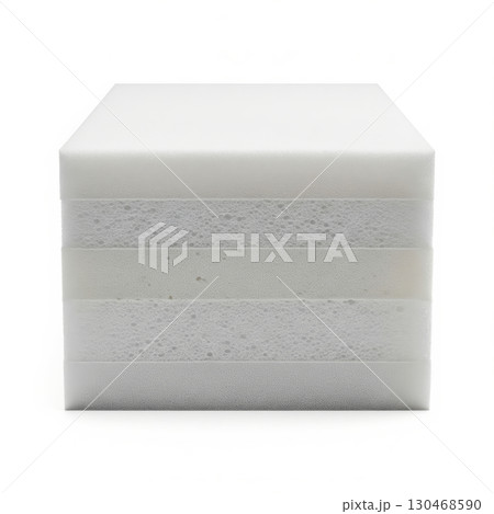 Stack of white foam blocks with varied texture Stack of white foam blocks with varied texture 130468590