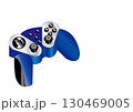 青いゲームコントローラー 130469005