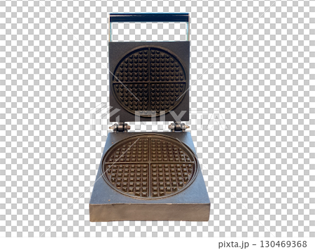 Breathtaking Aerial View of Majestic City Skyscrapers Emerging Through Golden Clouds at Sunrise 130469368