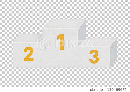 Podium illustration material (sports day/sports) 130469675