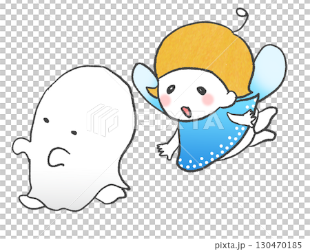 おばけを追いかける妖精 130470185
