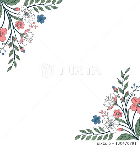 vector illustration of beautiful flowers 130470791