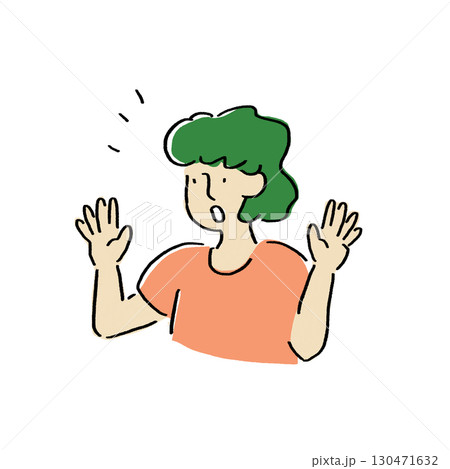 驚く女性 130471632