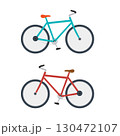 シンプルなロードバイク自転車のイラスト 130472107