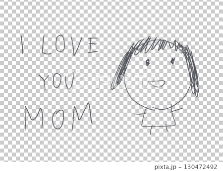 A child's portrait of his mother 130472492