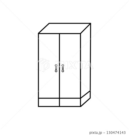 Cupboard  illustration icon 130474143