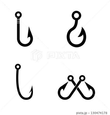 fishing hook icon 130474178