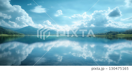 Serene Lake Reflection Stunning Nature Photography Serene Lake Reflection Stunning Nature Photography 130475165