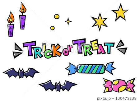 ストリート風ハロウィン素材02(TRICKorTREAT) ストリート風ハロウィン素材02(TRICKorTREAT) 130475239