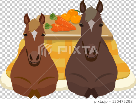 Two horses and a kotatsu 130475298